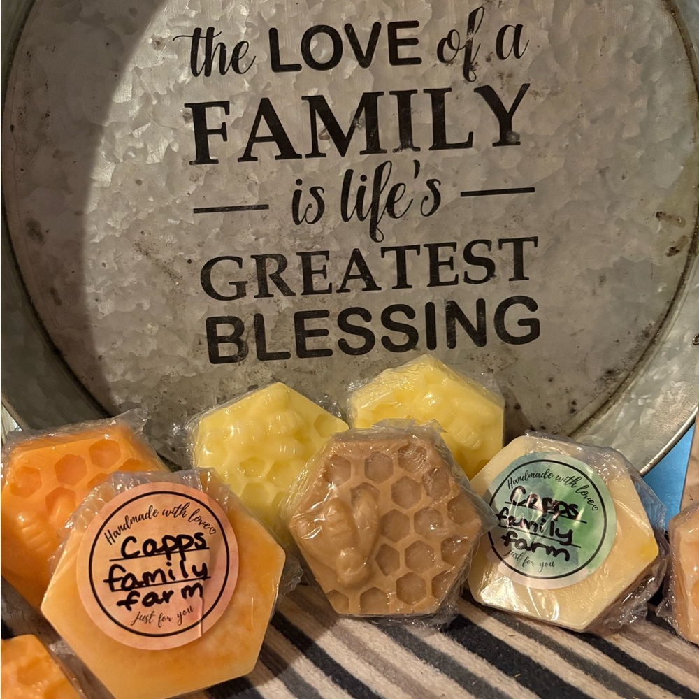 Honeycomb Bath Soap Set - Yellow and Brown